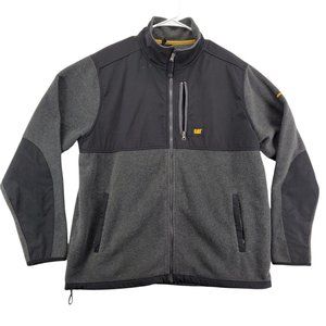 Caterpillar Jacket Men's Lined Long Sleeve Full Zip High Neck Pockets Black XL